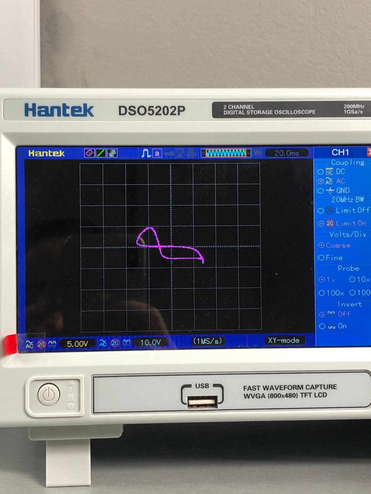 Trazador de curvas (realizado por EXPERTOSIT) a través del Osciloscopio Hantek DSO5202P